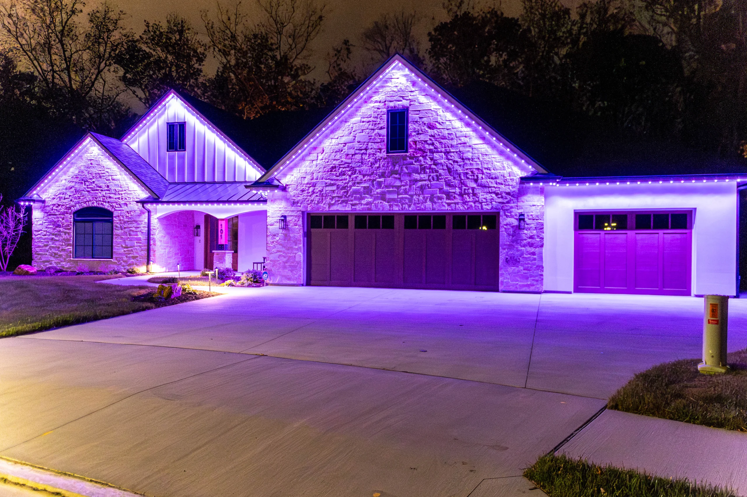 Purple led lights